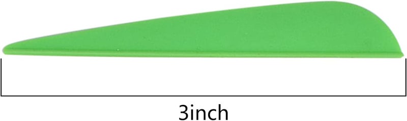 TY Archery 3 Inch Arrow Fletching Vanes Plastic Feather for DIY Archery Hunting Targeting Arrows(Pack of 50) - Image 2